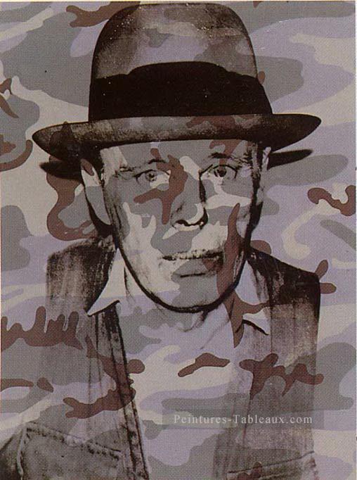 Joseph Beuys dans Memoriam POP artistes Peintures à l'huile